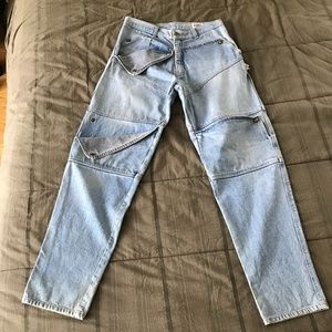 Mens COSI Duel Color 4 snap Pocket Vintage Jeans, Size 34